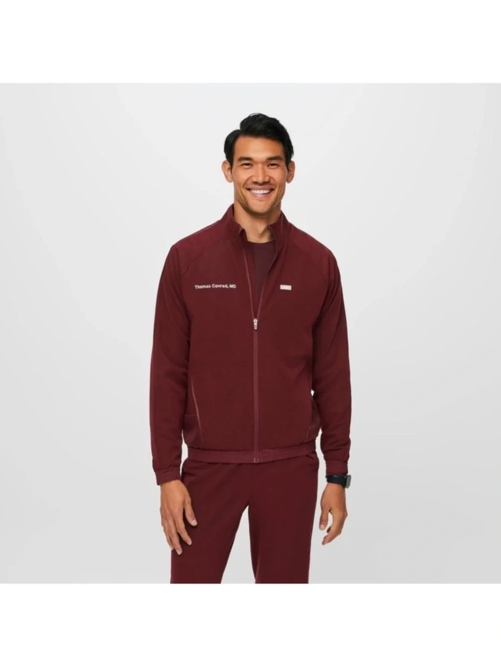 Figs Men's Pink Scrub Jacket